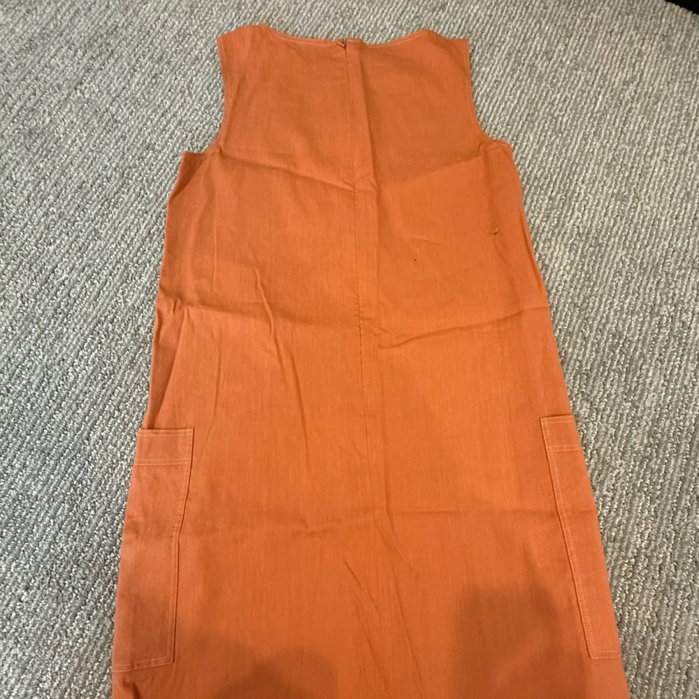Theory  Orange Sleeveless Mini Dress
